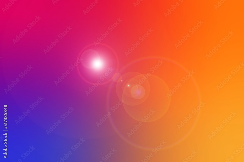 Instagram pink yellow lens flare gradient texture background
