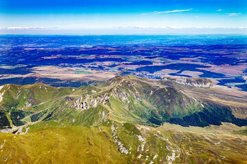 Wall Mural - auvergne puy de sancy puy de dome in french massif central mountains