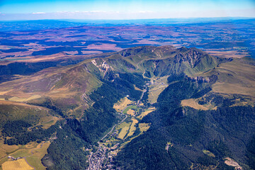 Wall Mural - auvergne puy de sancy puy de dome in french massif central mountains