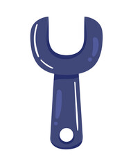 Canvas Print - wrench key tool