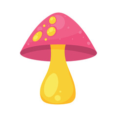 Sticker - pink and yellow fungus