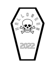 Sticker - Halloween 2022  Coffin