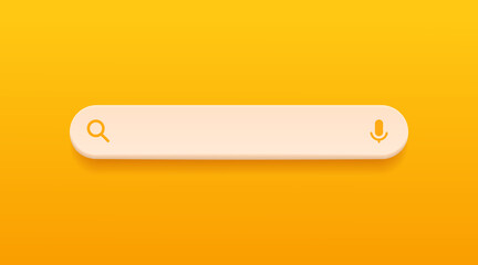 Wall Mural - minimal internet browser search engine. search bar for ui ux design and web site. search address and