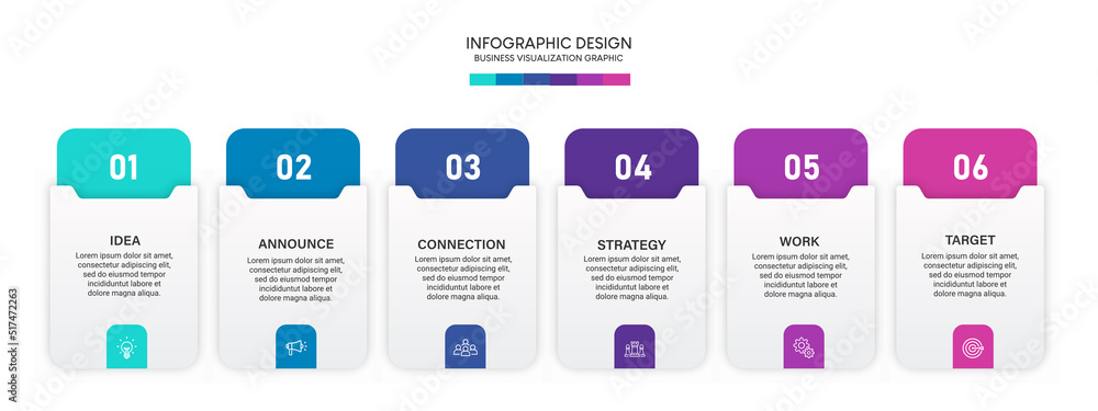 Steps business data visualization timeline process infographic template ...