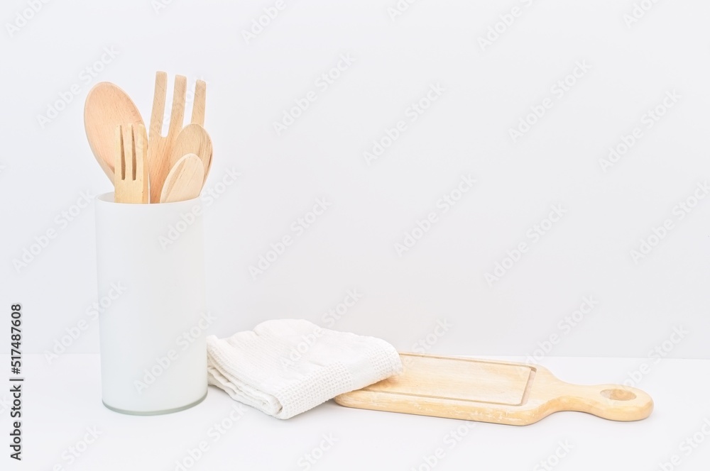Utensile in legno di bambù con scritte a tema orto set 4 pezzi - AG Group