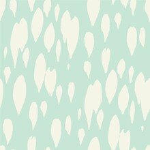 Seamless Ornament Of Short Vertical Textural Strokes In Mint And Beige