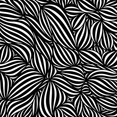 Wall Mural - scattered geometric line shapes. hand drawn doodle elements. abstract background design. vector blac