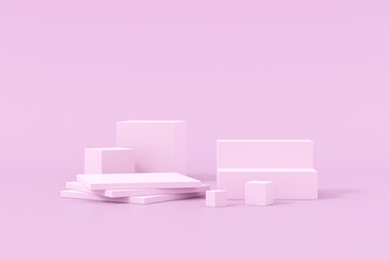 Wall Mural - product display background. 3d display stand.