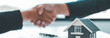© Puwasit Inyavileart - Business success, Real estate agents and customers shake hands to congratulate after signing a contract to buy a house with land and insurance, handshake and Good response concept.