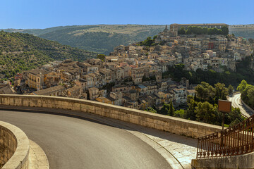 Wall Mural - Sicilian baroque houses