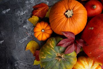 Wall Mural - pumpkin on table