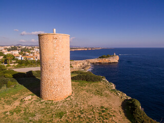 Wall Mural - torre del Serral dels Falcons, 1577, Porto Cristo, Manacor, Mallorca, Balearic islands, spain