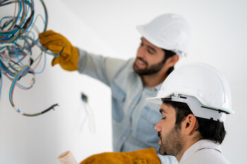 Poster - electrician at work