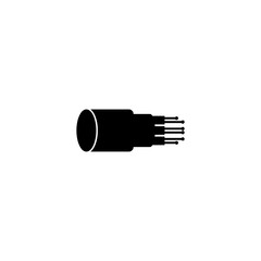 Poster - fiber optic cable icon