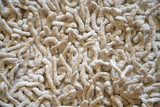 Fototapeta Do akwarium - Fabric texture with pile and fibers. ropes fabric. Yarn. twill weave