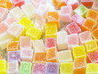 Colorful jelly candy look delicious and sweet children like it.