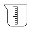 beaker line icon