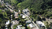 Aerial View Of Houses In The Hill