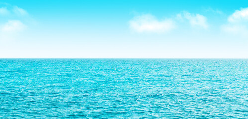 Aufkleber - Blue calm sea landscape background