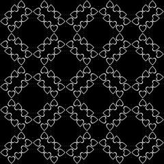 Wall Mural - Seamless pattern with oblique black bands.Modern geometric background.Seamless square abstract pattern.Repeat diamond shapes background with black and white elements.Abstract geometric pattern.