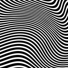 Poster - Abstract illustration of a black stripe pattern.hypnosis spiral.Black And White Spiral.seamless wave line pattern.Curved Stripes Abstract Stripes Stock.Abstract Black and White.