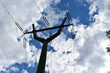 The energy mast against the sky