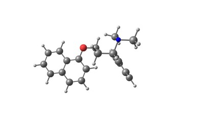 Wall Mural - Dapoxetine molecule rotating video Full HD