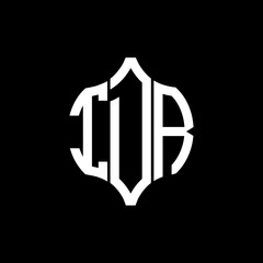 Poster - IDR letter logo. IDR best black background vector image. IDR Monogram logo design for entrepreneur and business.
