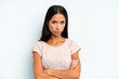 © kues1 - hispanic pretty woman feeling displeased and disappointed, looking serious, annoyed and angry with crossed arms