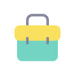 © bsd studio - Business case flat color ui icon. Employment. Commerce and marketing. Travel luggage. Simple filled element for mobile app. Colorful solid pictogram. Vector isolated RGB illustration