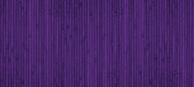 Dark Purple Wooden Slat Widescreen Texture. Natural Bamboo Violet Color Wallpaper. Lilac Wood Plank Wide Abstract Background