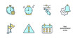 time management icons set . time management pack symbol vector elements for infographic web