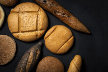 Assorted Freshly Baked Bread Loaves