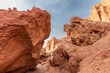 red rock formation in park, Charyn Canyon, Kazakhstan