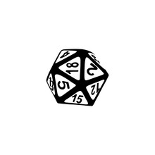 Vector Icon Dice For Boardgames In Doodle Style