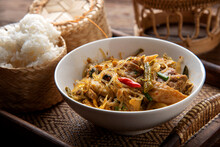 Tradition Northern Thai Food. Gang Ho Curry , Lanna Thai Food Concept.