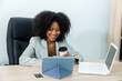 © kanpisut - Woman making online call using Tablet or Computer notebook. businesswoman work at home and virtual video conference meeting with colleagues business people
