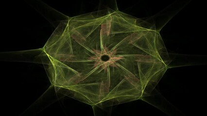 Wall Mural - abstract background with animated shapes and circles