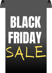 Naklejka na meble 3D figurine with the black design in Vector illustration, Black Friday, sale