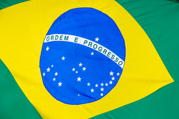 Detail of brazilian flag