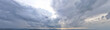 Beautiful panoramic storm clouds, Dark cloudscape, Nature environment dark huge clouds sky black stormy clouds. Abstract style for text and design.
