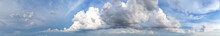 Beautiful Panoramic Storm Clouds, Dark Cloudscape, Nature Environment Dark Huge Clouds Sky Black Stormy Clouds. Abstract Style For Text And Design.