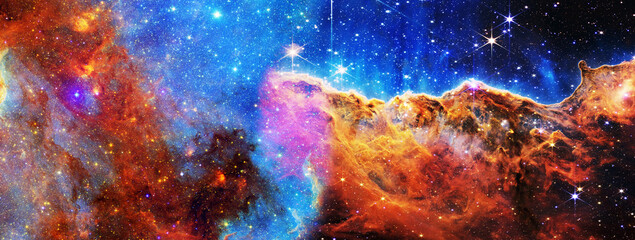 Wall Mural - galaxy and light. planets, stars and galaxies in outer space showing the beauty of space exploration