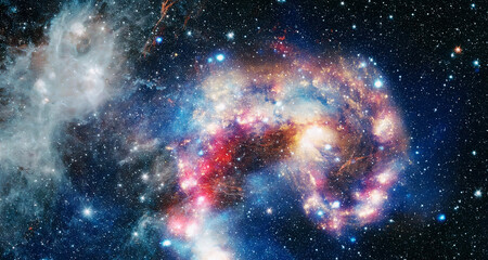 Wall Mural - galaxy and light. planets, stars and galaxies in outer space showing the beauty of space exploration