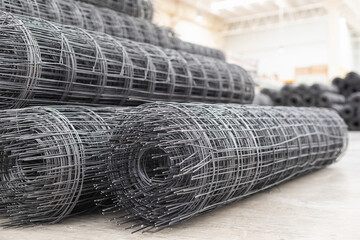 Roll of steel mesh or Wire Mesh use for reinforce concrete work in construction site