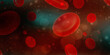 © jijomathai - 3d rendering red streaming blood cells background
