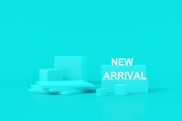 Wall Mural - product display background. 3d display stand.