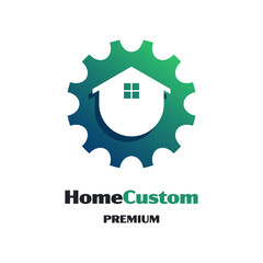 Canvas Print - Home Custom Engineering Logo