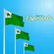 Esperanto day theme vector illustration. 