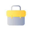 © bsd studio - Business case flat gradient color ui icon. Employment. Commerce and marketing. Travel luggage. Simple filled pictogram. GUI, UX design for mobile application. Vector isolated RGB illustration